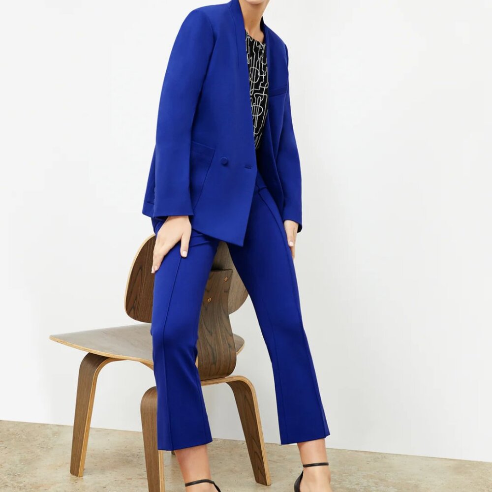 M.M.LaFleur Allyn Kick Flare Pants – Electric Blue – Size S